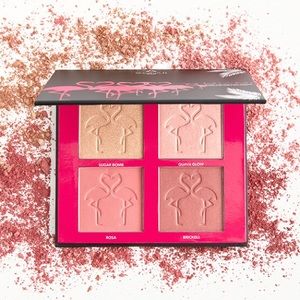 Shaina B Miami Mini Blush & Highlight Palette NWOB Three Blushes + One Brozer